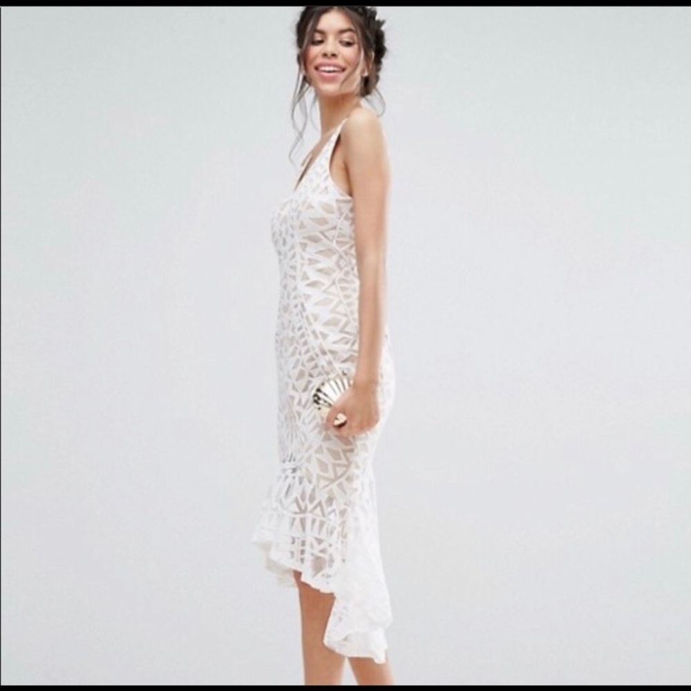 ASOS Love Triangle Lace Bodycon Dress